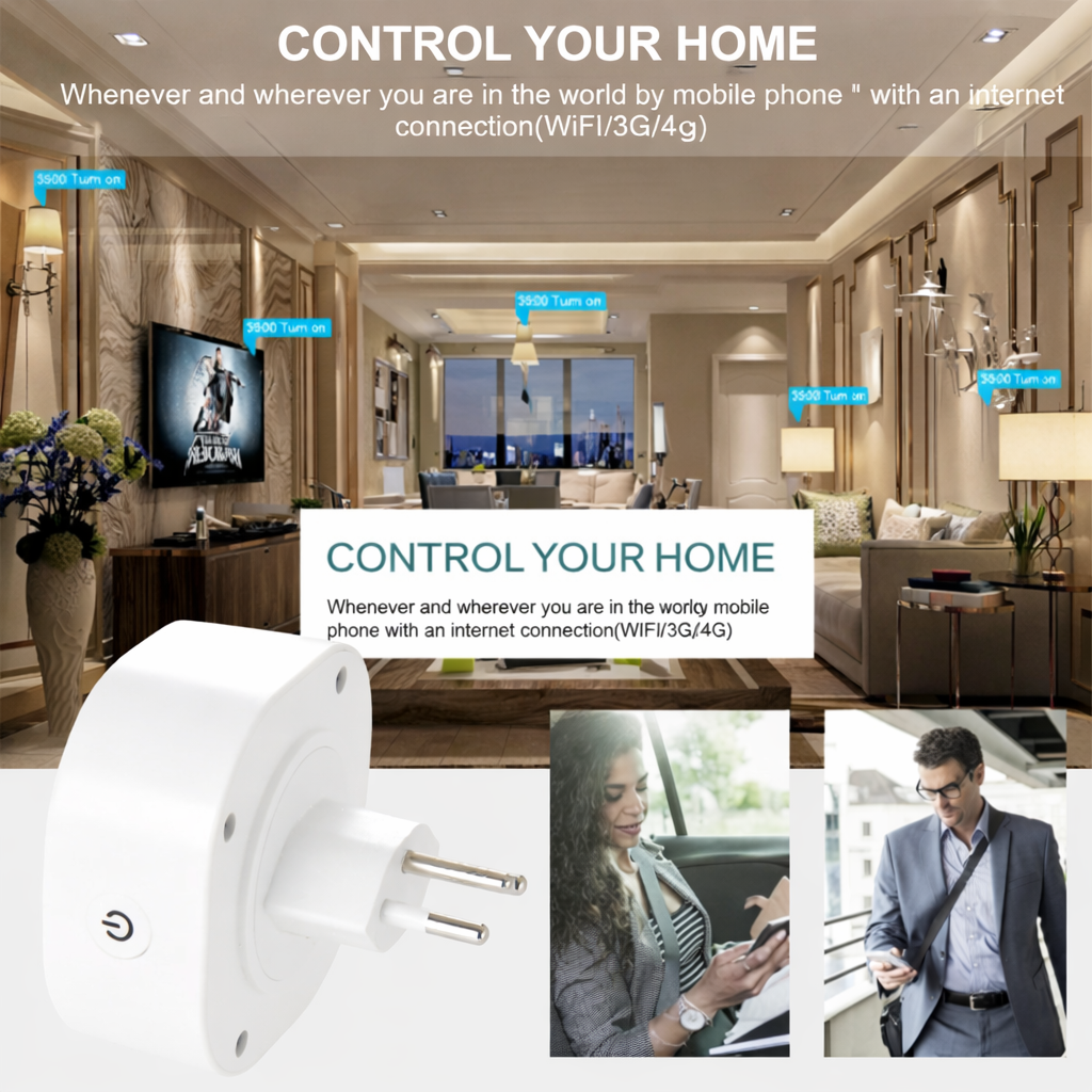Mini Smart Socket Plug Remote
